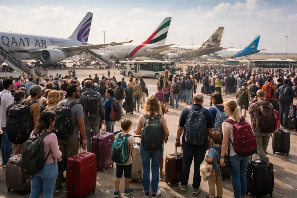 Thousands of Trapped Travelers