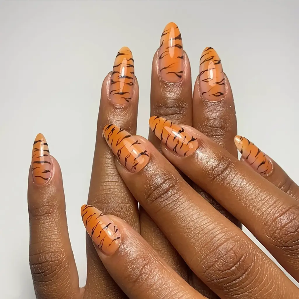 17 Tiger Print Nail Designs That Bring Bold Style And Energy To Your Spring Manicure