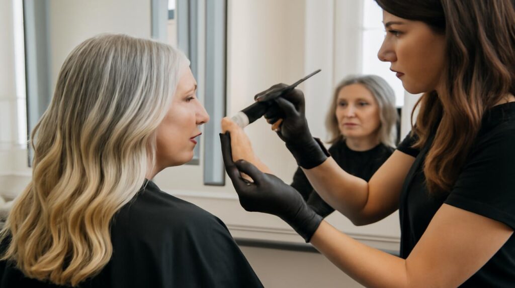 Goodbye balayage new melting hair coloring technique hides gray strands and blends natural tones